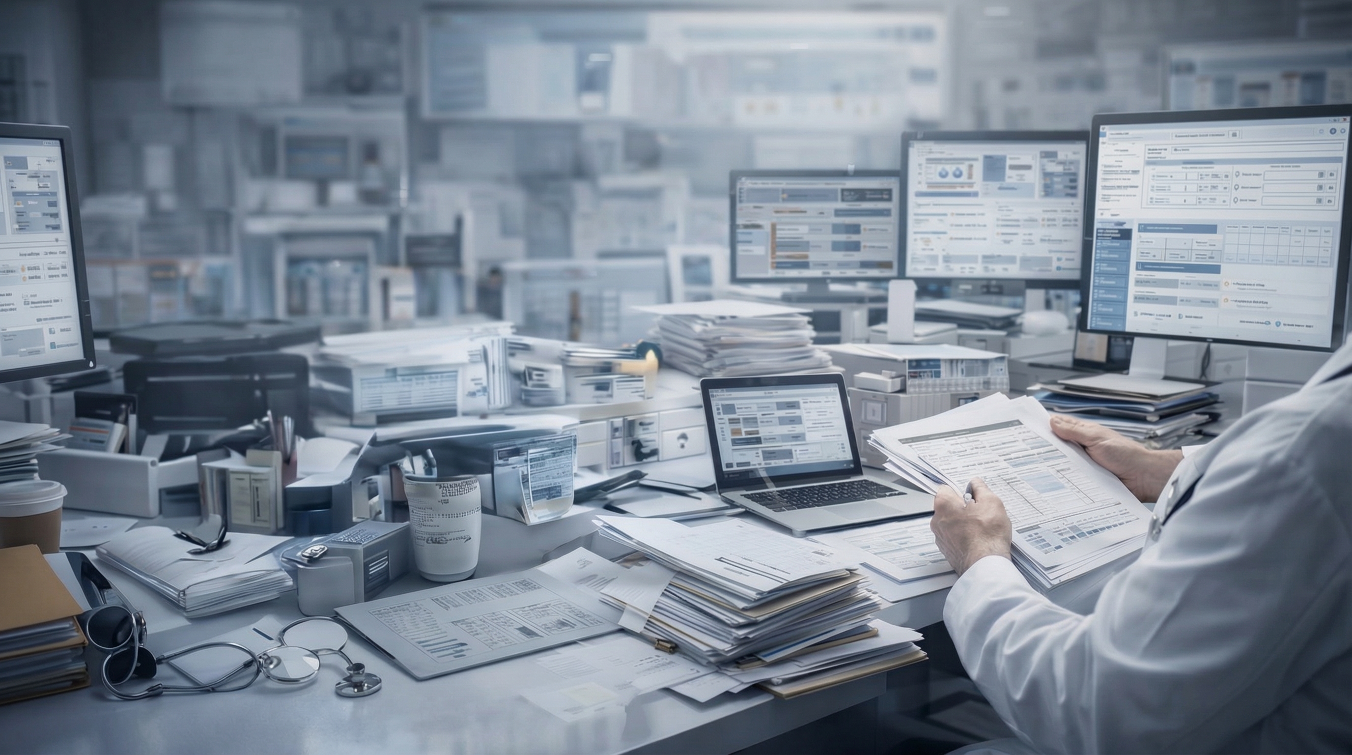 AI healthcare workflow automation dashboard